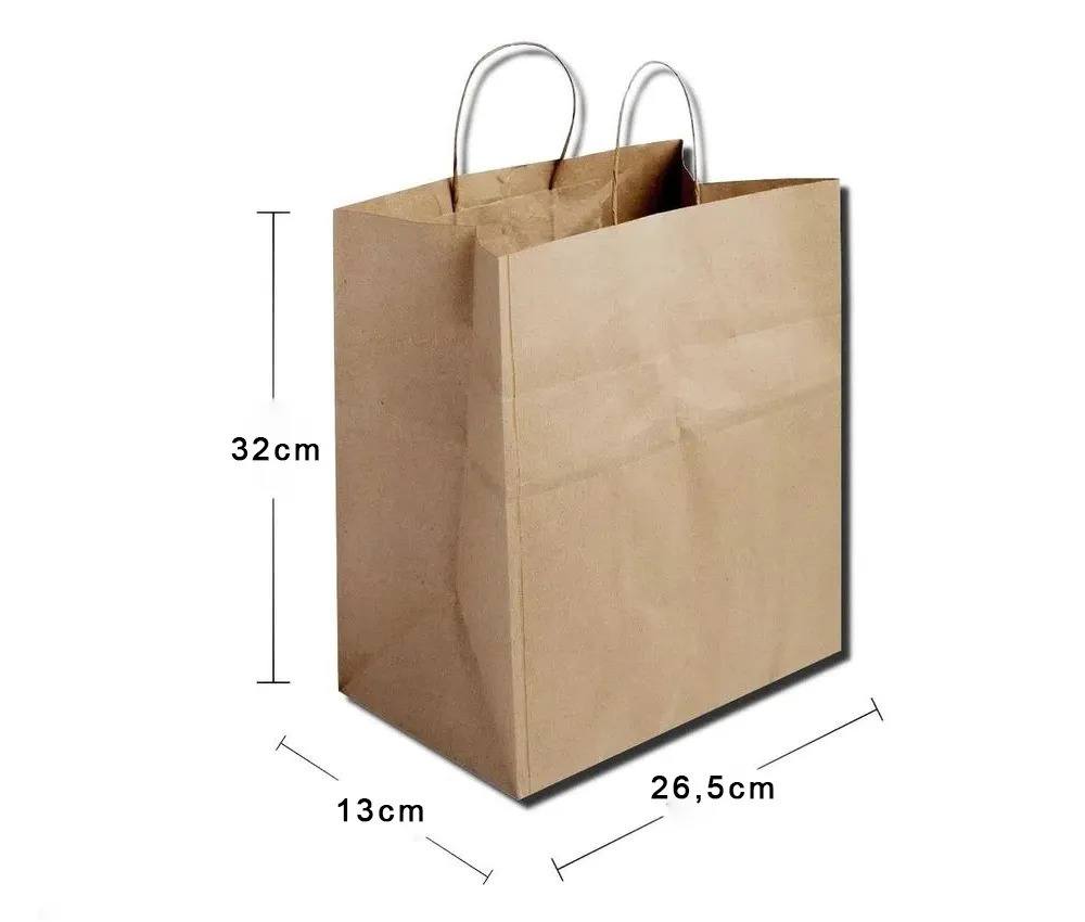SACOLA KRAFT G 32X26,5X13